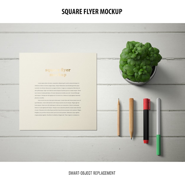 Square Flyer Mockup