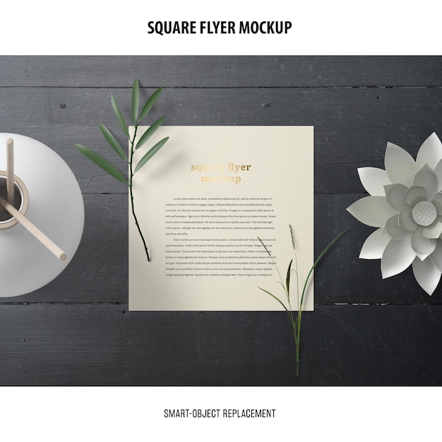 Square Flyer Mockup