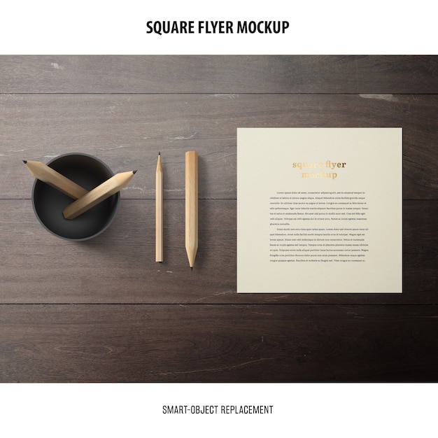 Square Flyer Mockup