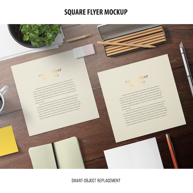 Square Flyer Mockup