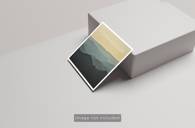 Square flyer mockup