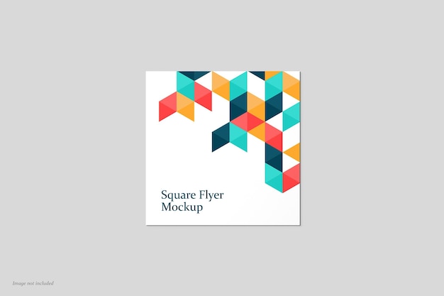 PSD square flyer mockup