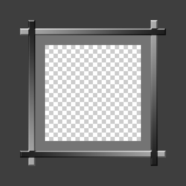 square frame design black frame design with blank background