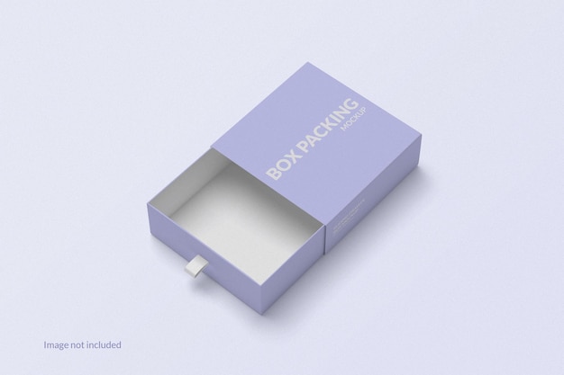 Square gift box mockup