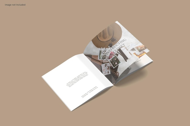 Square Magazine Mockup