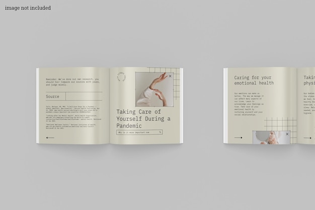 Square magazine mockup