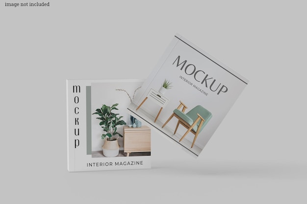 Square magazine mockup