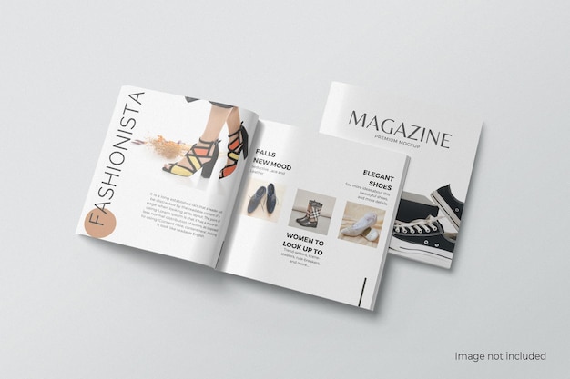 square magazine mockup