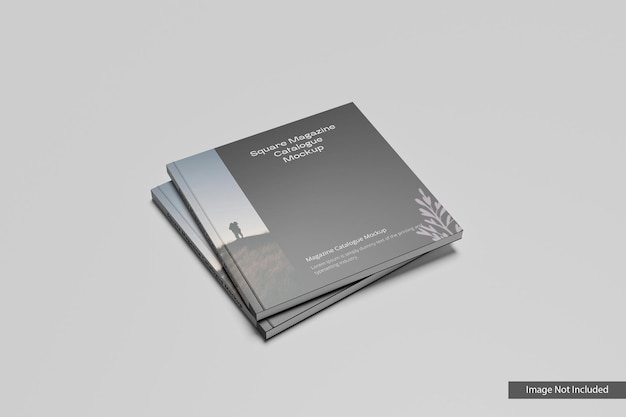 Square magazines mockup