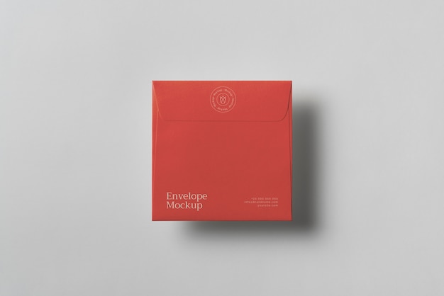 Square paper envelope mock-up