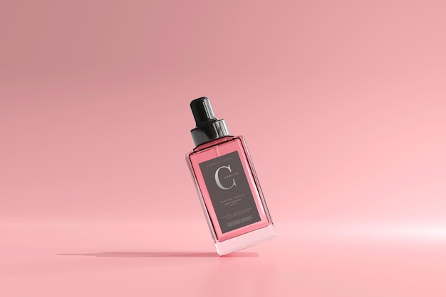 Square Perfume Bottle Mockup