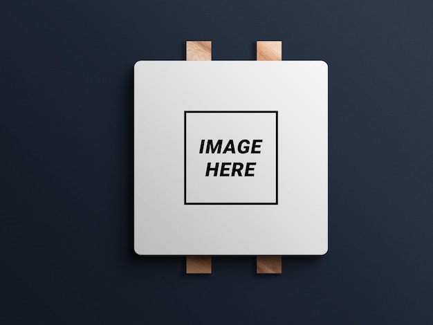 Square photo mockup