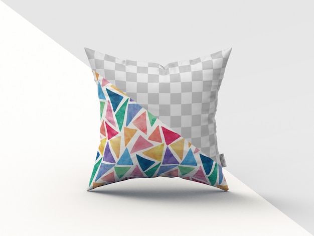 PSD square pillow mockup