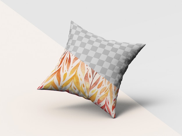 Square pillow mockup