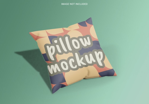 Square pillow mockup