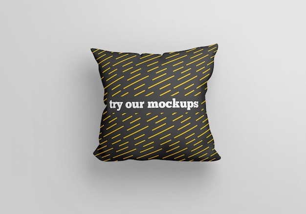 Square pillow mockup