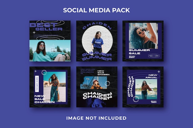 square social media post instagram template