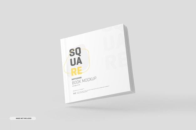 square softcover book mockup