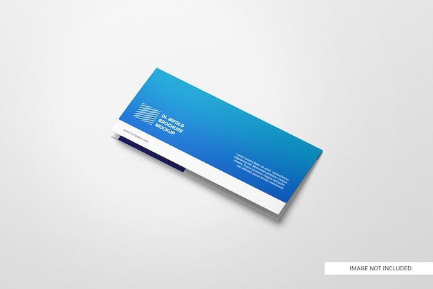 PSD square trifold brochure mockup