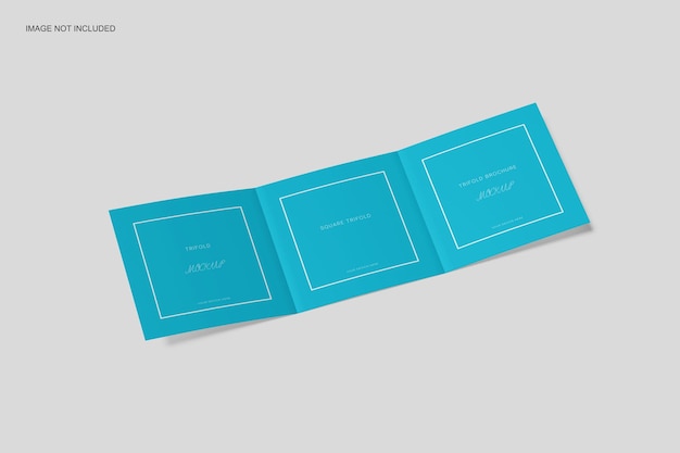 SQUARE TRIFOLD MOCKUP