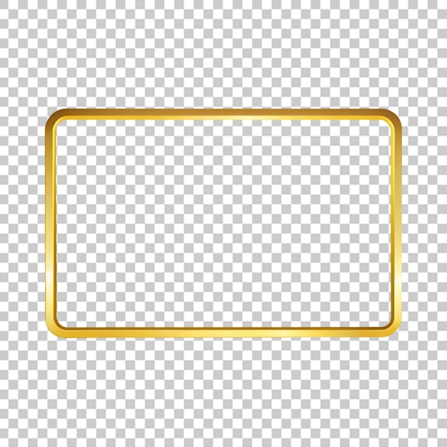 PSD squared realistic golden frame