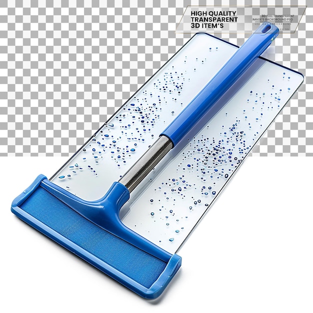 PSD squeegee a tool used for cleaning and removing water on transparent background