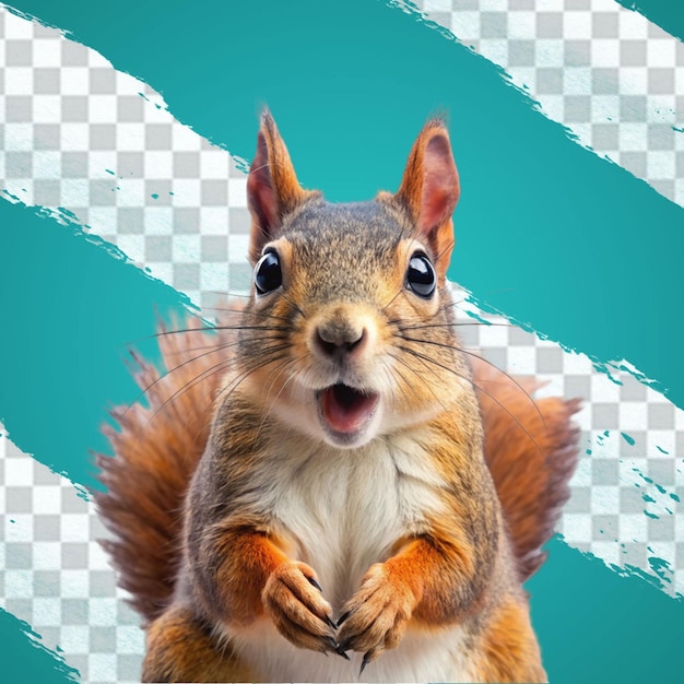 Squirrel isolated on transparent background