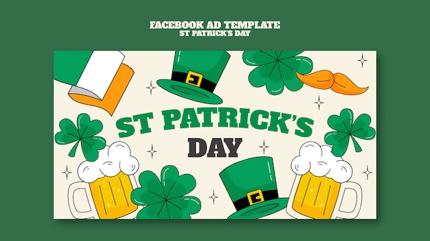 PSD st patrick's day template design