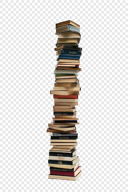 a stack of books with a black background