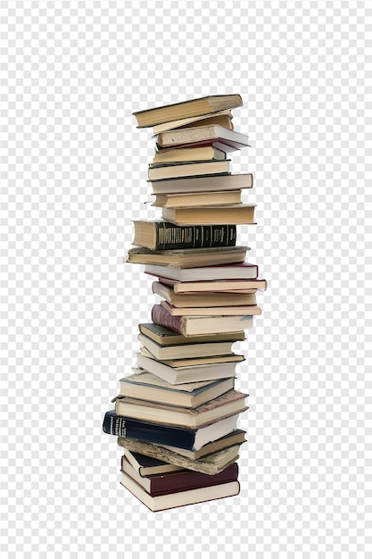 a stack of books with a book on the top