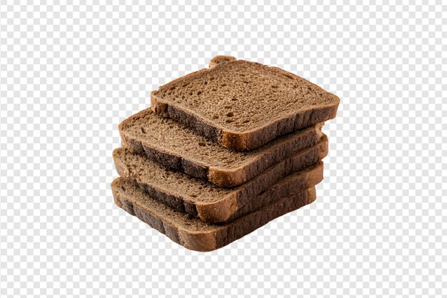 PSD a stack of bread on a transparent background