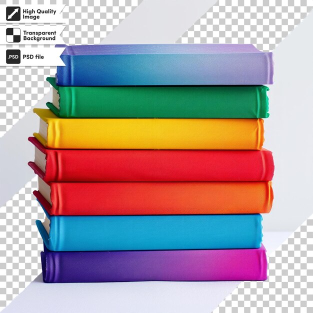 a stack of colorful books with the word quot the word quot on the bottom