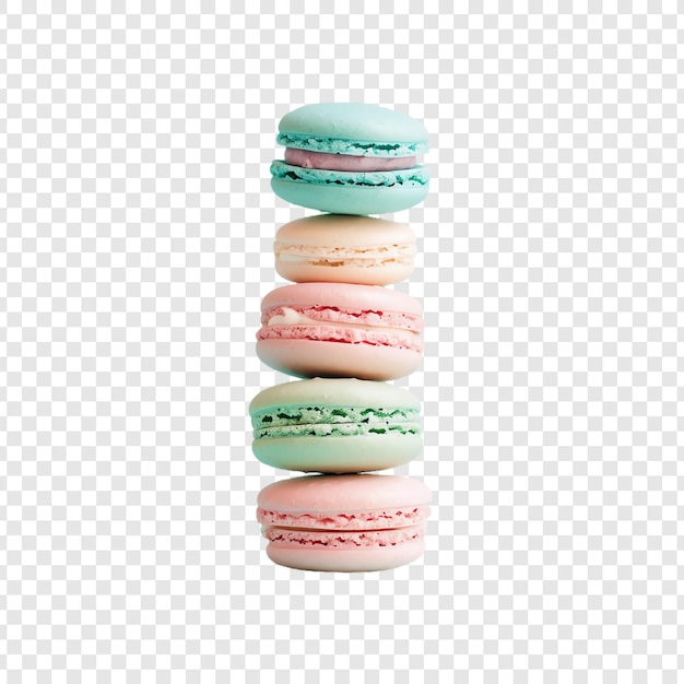 a stack of colorful cookies with different colors on them