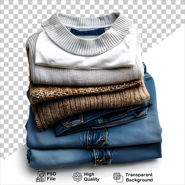 PSD stack of folded apparel