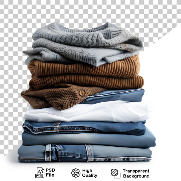 PSD stack of folded apparel