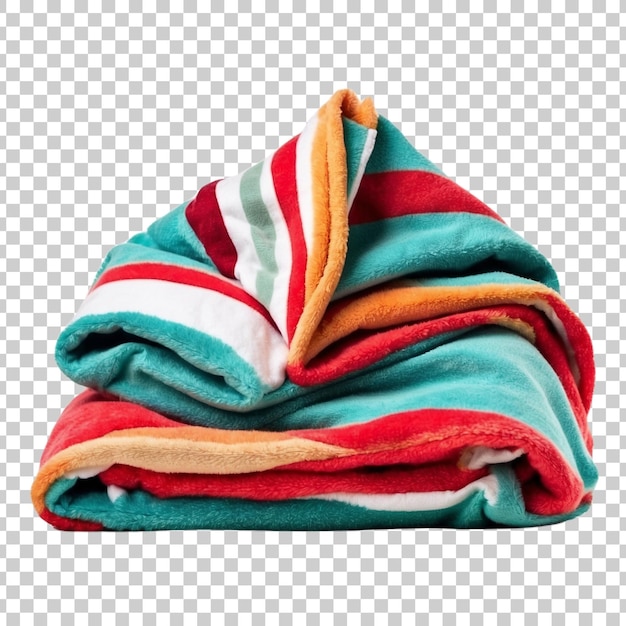 a stack of folded towels with a pink and red design