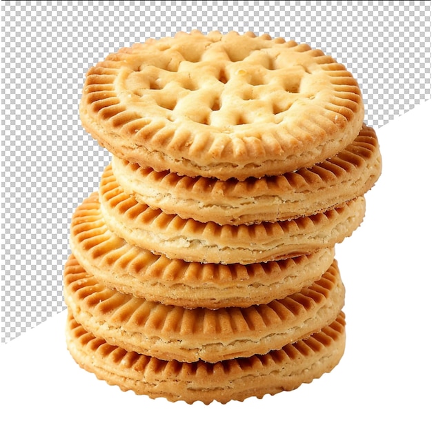 a stack of mini crackers with a round circle on the bottom