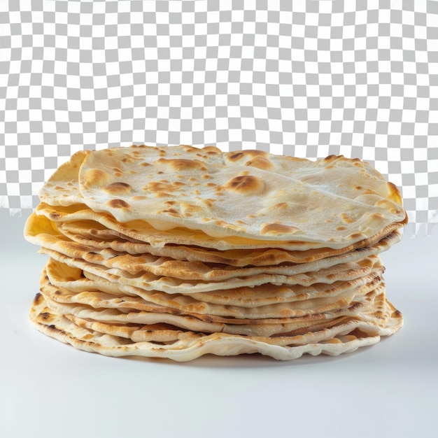 a stack of pancakes with a white background with a checkered pattern