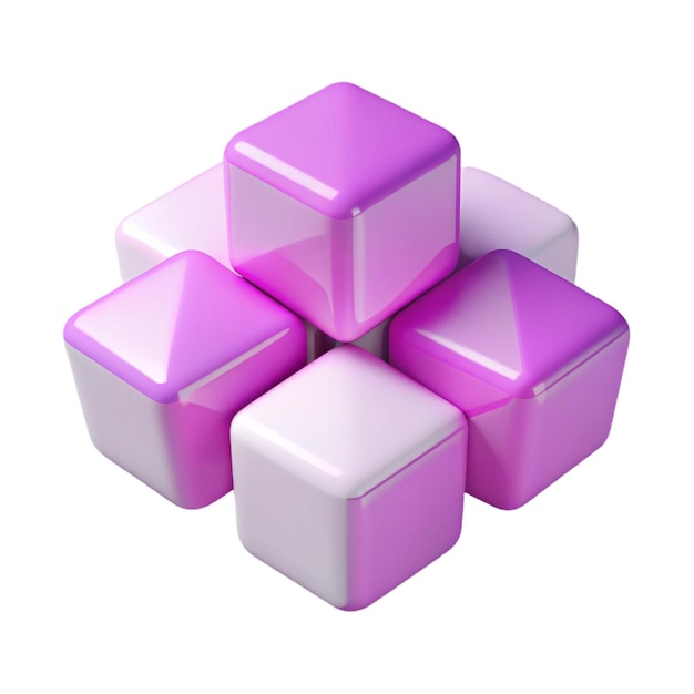 a stack of purple cubes with one that says quot purple quot