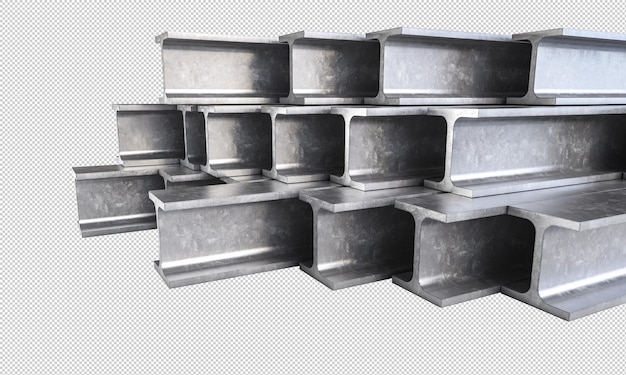 PSD stack of steel beams