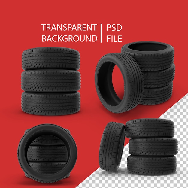 Stacked Tires PNG