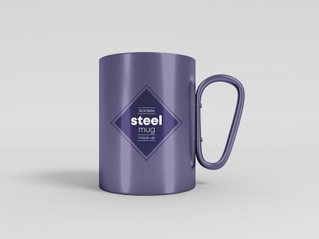 Stainless Steel Mug Mockup