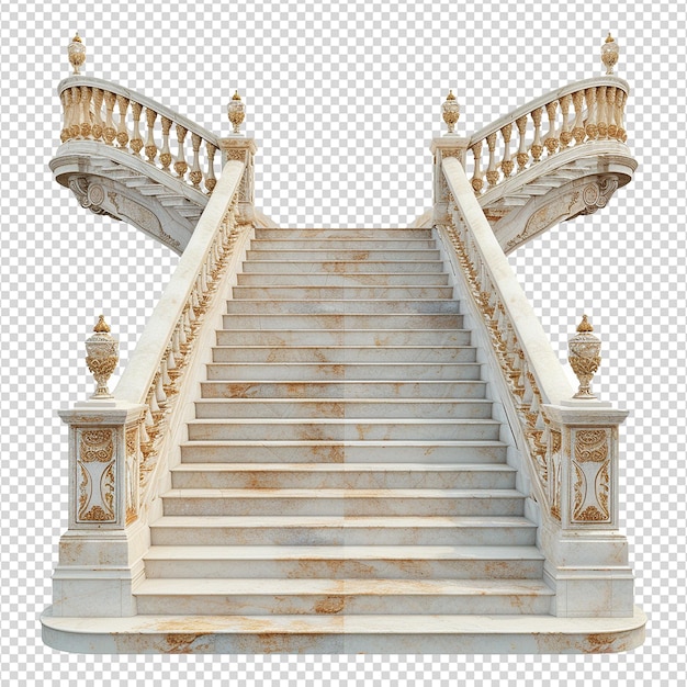 The stairs is decoration of the building