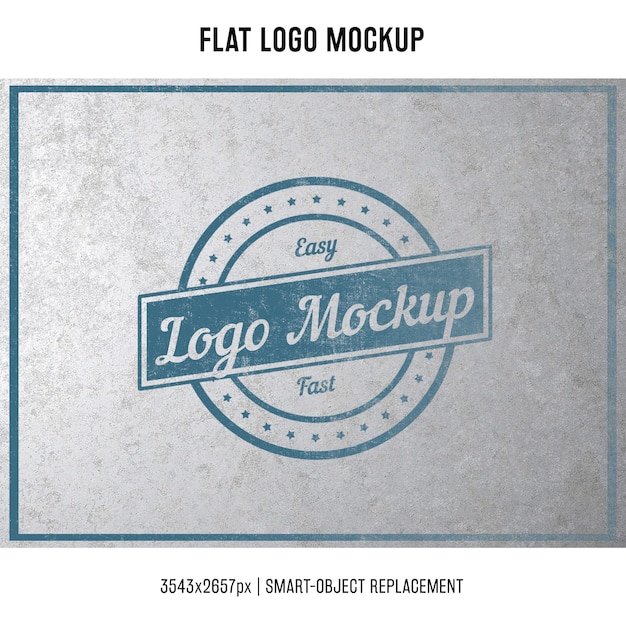 Stamped logo mock up