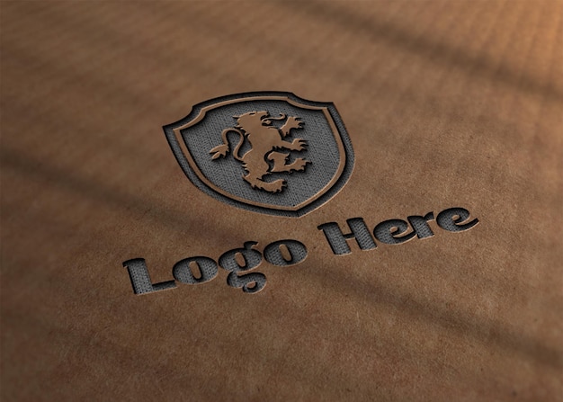 stamped logo mockup