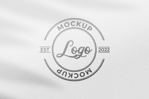 Stamped logo mockup