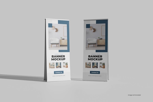 PSD stand banner mockup