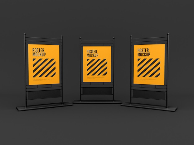 Stand banner mockup