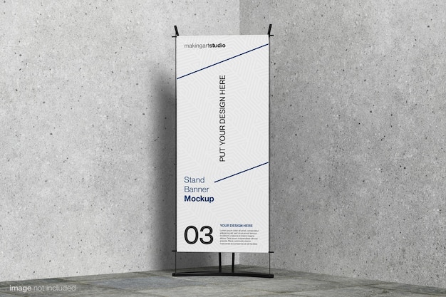 PSD stand banner mockup