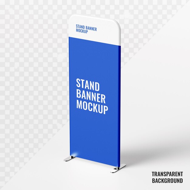 PSD stand rollup banner mockup editable psd